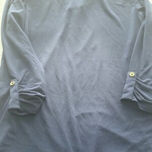 JM Collection Dark Blue Top